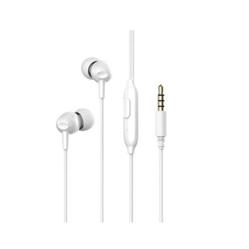 Auricular con Cable y Manos Libres E48P color blanco