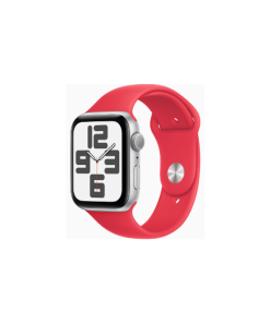 Apple Watch SE (GPS) - Caja de aluminio en plata de 44 mm - Correa deportiva (PRODUCT)RED - Talla SM