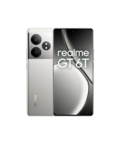 Realme GT 6T 5G Teléfono Móvil 8+256 GB, Snapdragon® 7+ de 3.ª generación, Pantalla ultrabrillante de 6000 nits, Cámara Sony de 50 MP con OIS, Gran batería de 5500 mAh, Plata, sin Adaptador