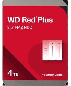 WD Red Plus 4TB NAS Disco Duro Interno 3,5" - 5400 RPM, SATA 6Gb/s, CMR, 256MB Caché