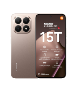 Xiaomi 15T, Mocha Gold, 256 GB, 12 GB RAM, 6.83" AMOLED WQHD+ Eye Care, MediaTek Dimensity 8400-Ultra, 5500 mAh Version Europea - Sin cargador