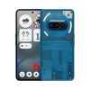 Nothing Phone (3a) azul, vista frontal y trasera con la interfaz Glyph