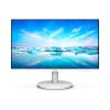 Monitor Philips 241V8AW de 24 pulgadas en color blanco, vista frontal con peana redonda