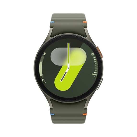 Reloj Samsung Galaxy Watch7 de 44 mm en verde con correa deportiva verde